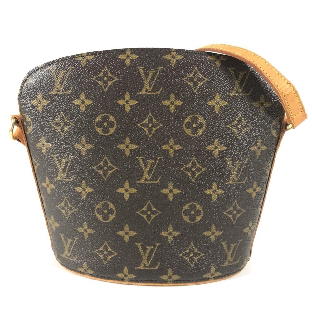 LOUIS VUITTON Authentic Brown Monogram Canvas Pochette Shoulder Bag